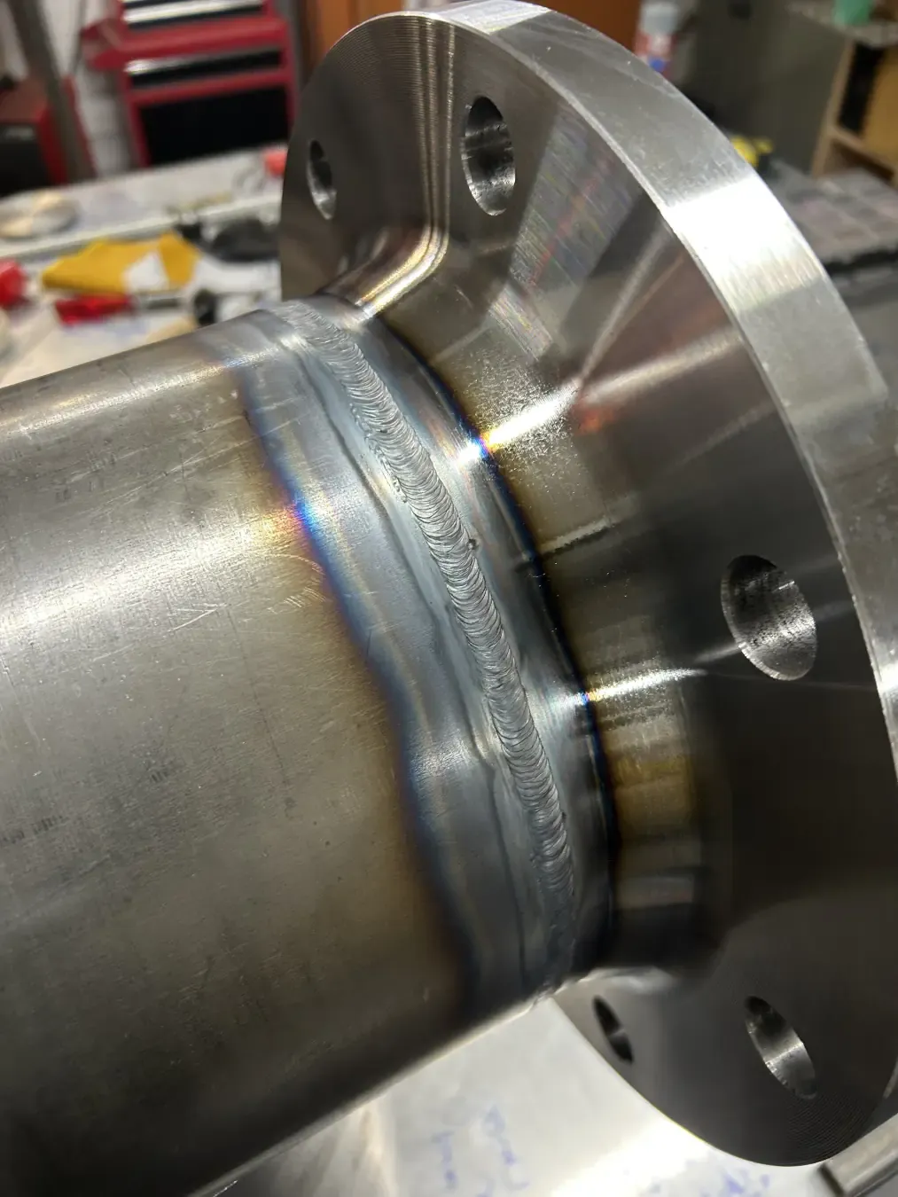 Rohr aus S235JR mit DN250 Flansch für Rohrleitungsbau